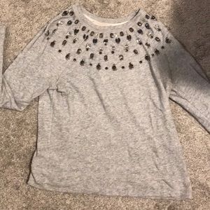 Jeweled light weight sweater